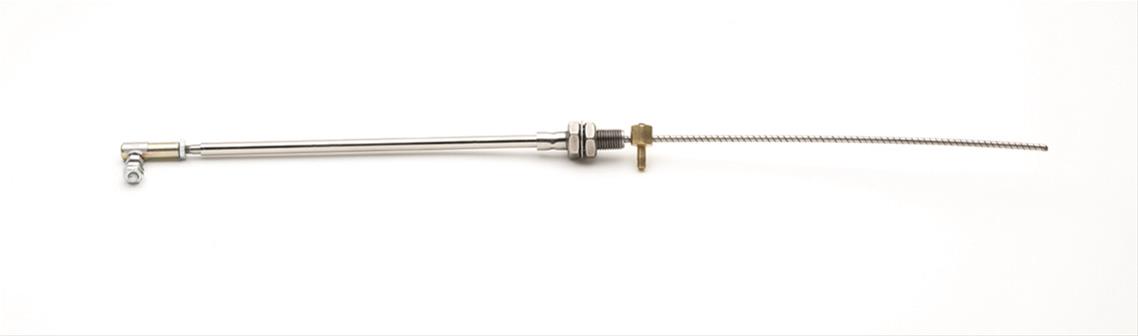Mr. Gasket Firewall Mount Throttle Cables 5655 Cable, Braided Stainless Steel, 17 in. Long, Universal, Each