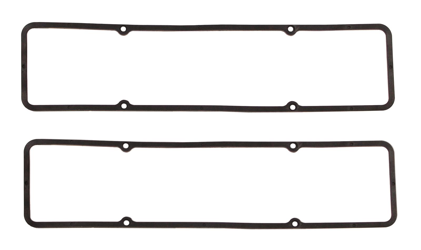 Mr. Gasket Valve Cover Gaskets 585G Gaskets, Molded Rubber, Chevy, Small Block, Pair