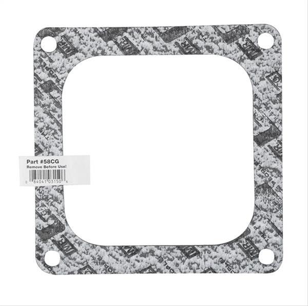 Mr. Gasket Carburetor Base Gaskets 58CG Gasket, Base, Cellulose/Nitrile Composition, 4-barrel, Open Center, Dominator 4500, With UPC Label, Each