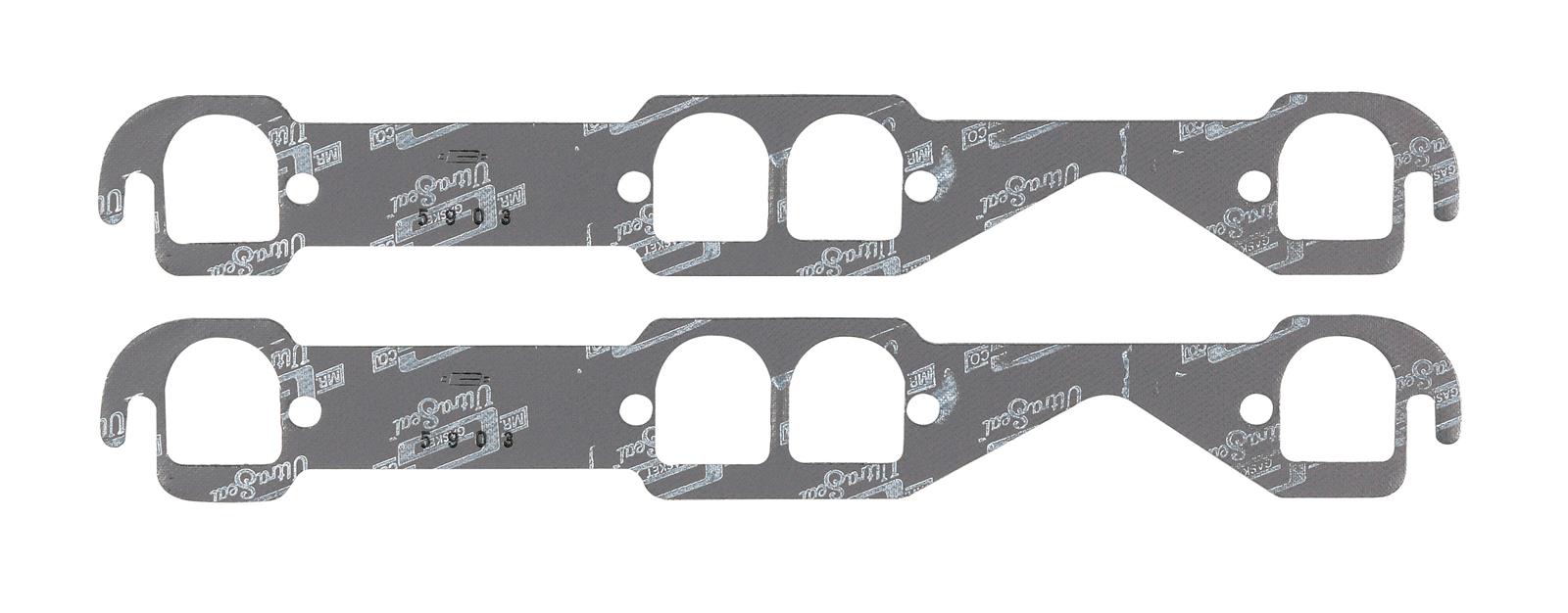 Mr. Gasket Ultra-Seal Exhaust Gaskets 5903 Gaskets, Header, Ultra-Seal, D-Port, Chevy, Small Block, Pair