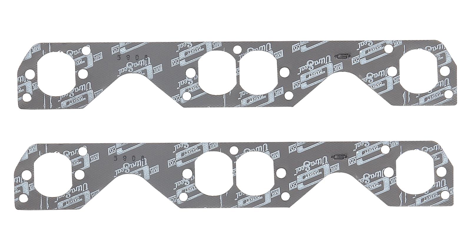 Mr. Gasket Ultra-Seal Exhaust Gaskets 5908 Gaskets, Header, Ultra-Seal, Steel Core Laminate, Stock Port, Chevy, Small Block, Hooker Plate, Pair