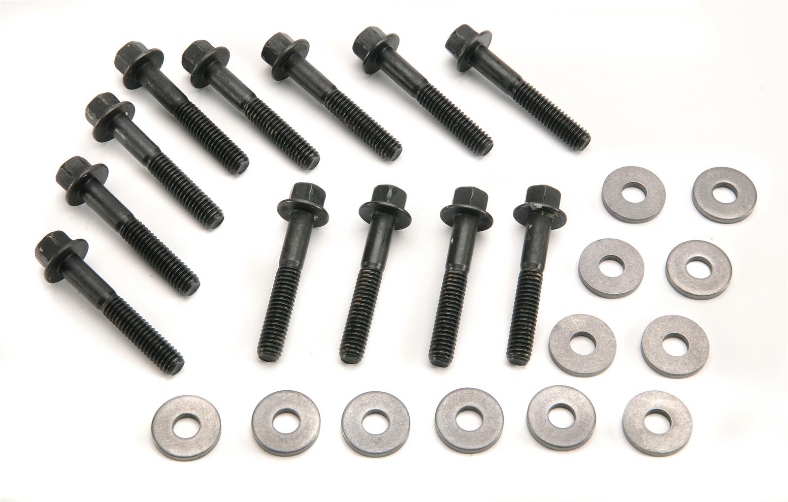Mr. Gasket Super Intake Manifold Bolts 6082MRG Bolts, Manifold, Steel, Zinc Plated, Hex Head, Ford, Small Block, Set of 12