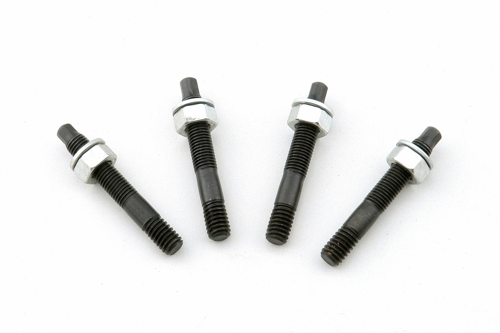 Mr. Gasket Carburetor Studs 6346G Studs, Bullet Tipped, Steel, Black Oxide/Cadmium Nuts-Washers, 5/16 in.-18, 2 in. Length, Set