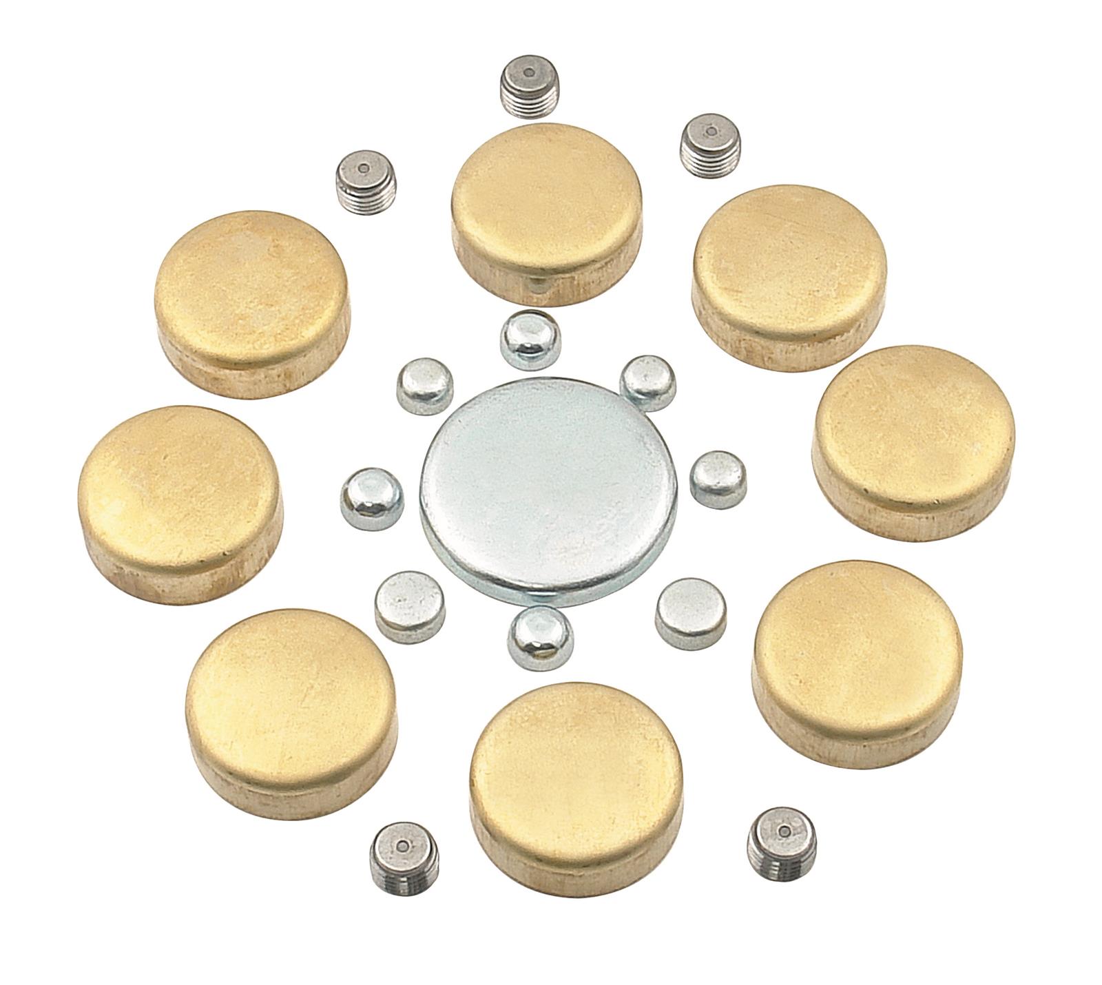 Mr. Gasket Freeze Plug Kits 6481 Plug, Brass, Small Block, Chevy, Kit