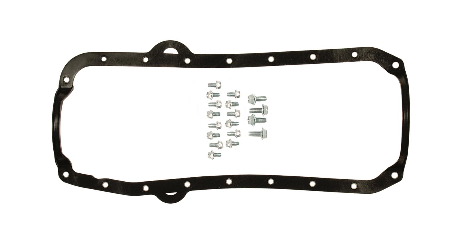 Mr. Gasket Ultra-Seal Oil Pan Gaskets 6560MRG Gasket, 1-Piece, Rubber, Chevy, Small Block, Thick Seal, Kit