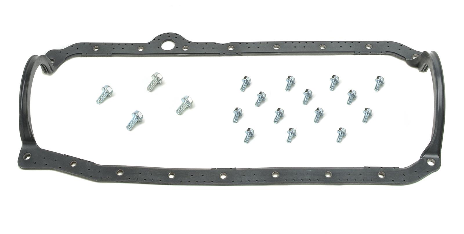 Mr. Gasket Oil Pan Sets 6561 Gasket, 1-Piece, Rubber/Steel Core, Chevy, 5.0/5.7L, Set