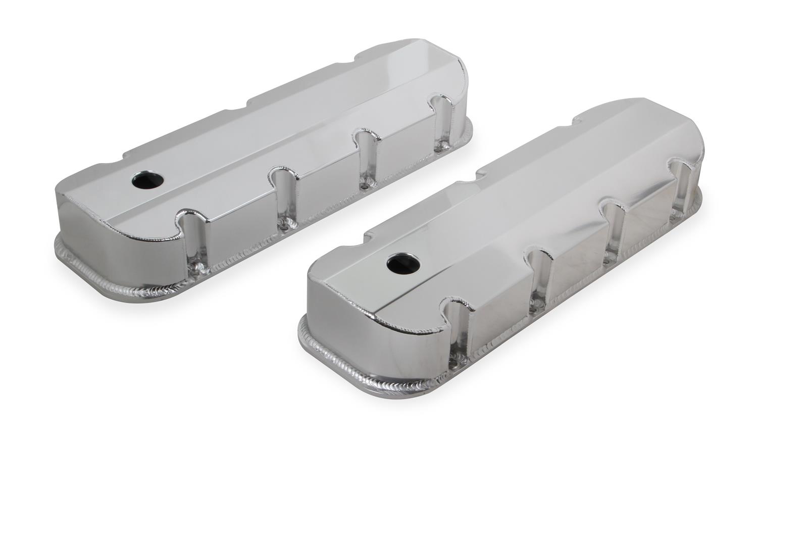 Mr. Gasket Aluminum Valve Covers 6830G Covers, Tall, Perimeter Bolt Mounting, Fabricated Aluminum, Natural, Chevy, Big Block, Pair thumbnail 5