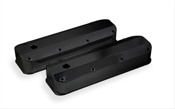 Mr. Gasket Aluminum Valve Covers 6880BG Covers, Tall, Fabricated Aluminum, Black Powdercoated, Ford, 429, 460, Pair