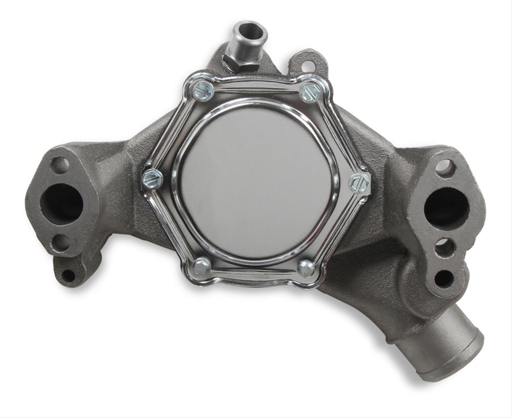 Mr. Gasket Mechanical Water Pumps 7012NG Pump, Mechanical, High-Volume, Long, Small Block, Iron, Black, Each thumbnail 7