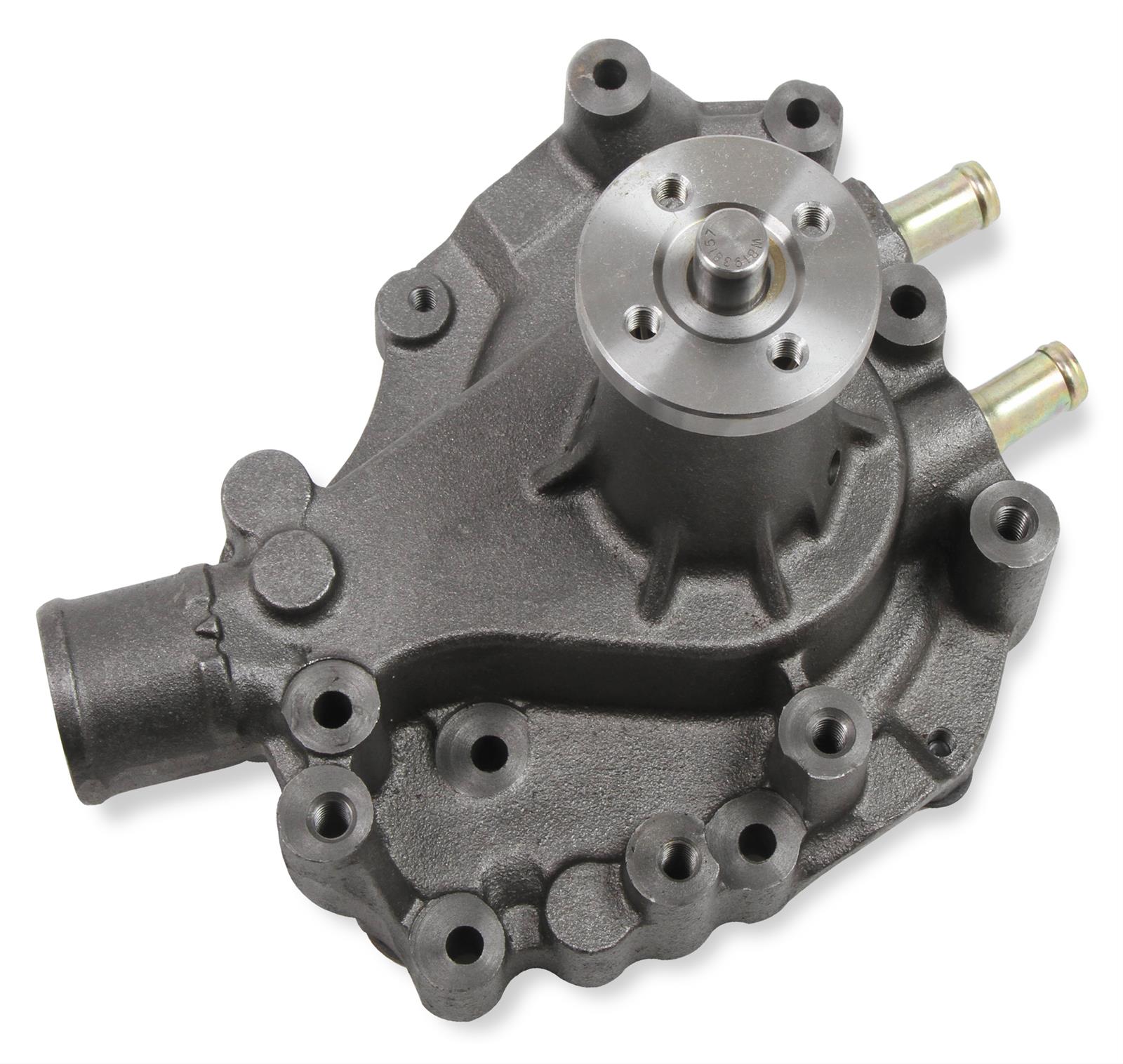 Mr. Gasket Mechanical Water Pumps 70130NG Pumps, Mechanical, High-volume, Clockwise Rotation, Iron, Natural, Left Side Inlet Design, Ford, 5.0L, 5.8L, Each