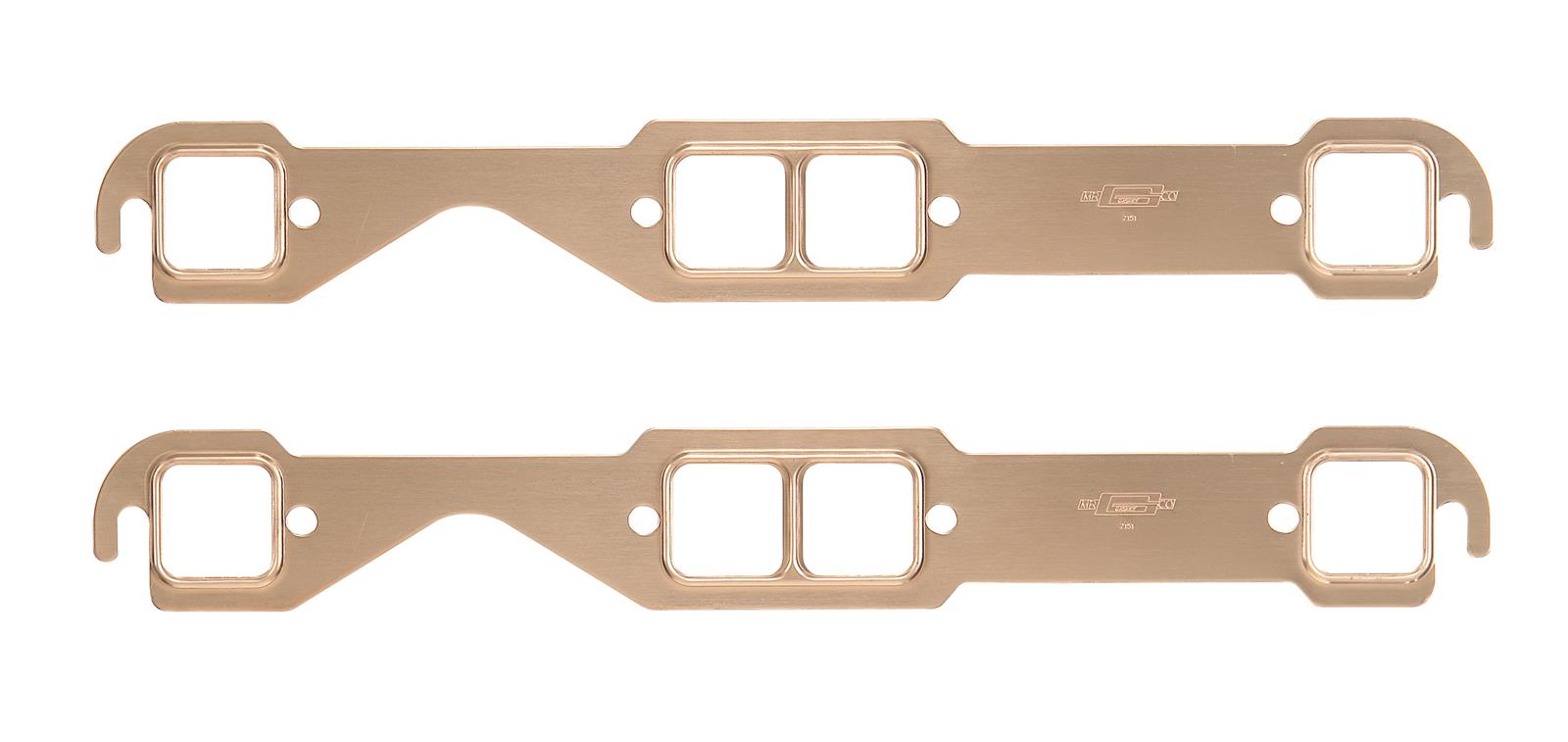 Mr. Gasket CopperSeal Exhaust Gaskets 7151MRG Gaskets, Header, Copper, Square Port, Chevy, Small Block, Pair