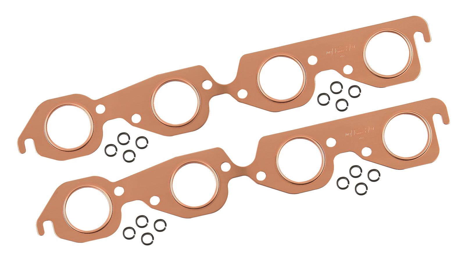 Mr. Gasket CopperSeal Exhaust Gaskets 7157MRG Gaskets, Copper, Round Port, Chevy, Big Block, Pair