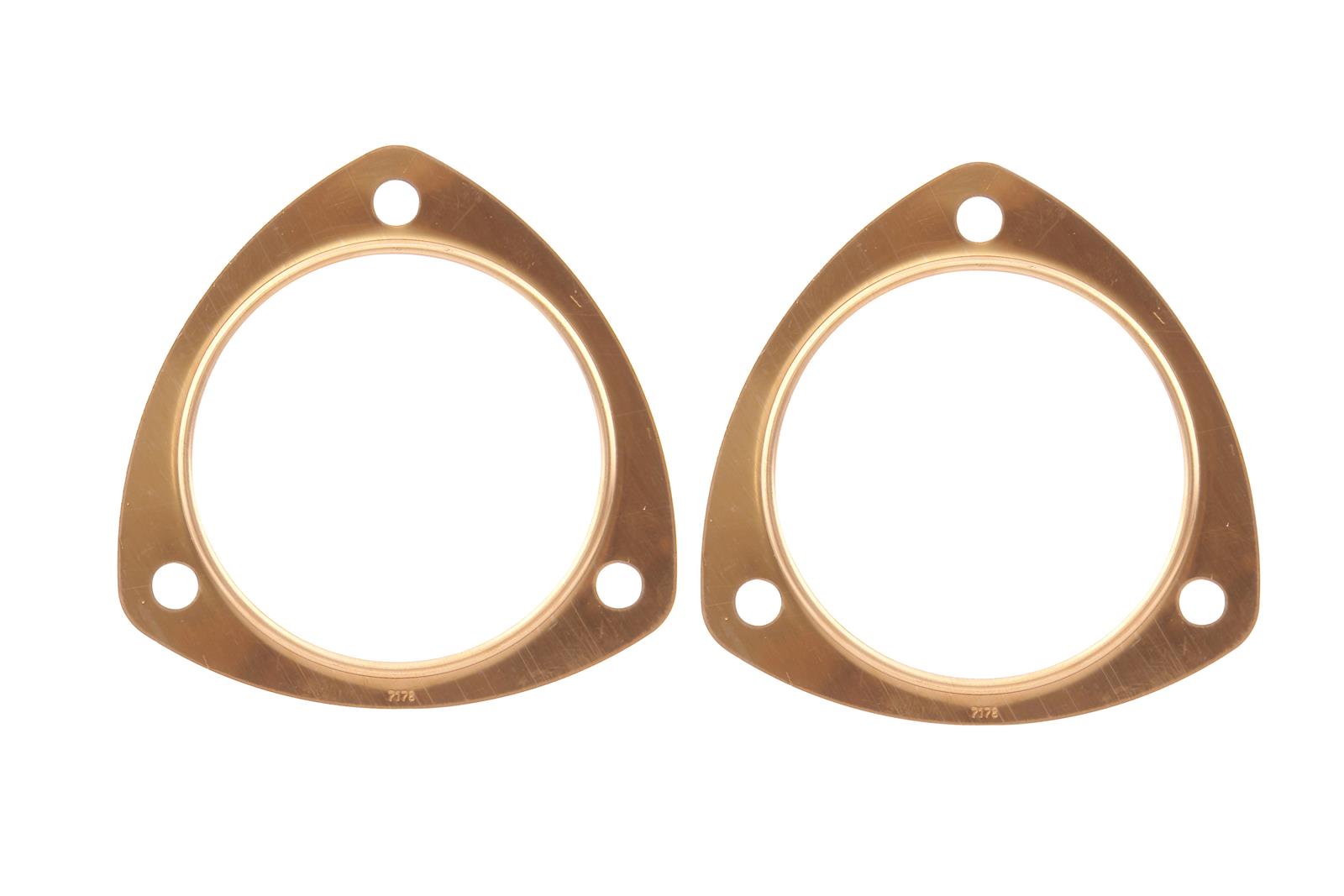 Mr. Gasket CopperSeal Collector Gaskets 7178C Gaskets, CopperSeal, 3-Hole, 3.5 in. Inside Diameter, Pair