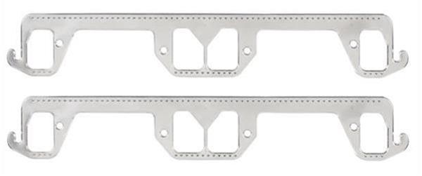 Mr. Gasket Aluminum Layered Exhaust Gaskets 7427G Header and Manifold Gaskets, Layered, Rectangular Port, Dodge, 5.2L Magnum, 5.9L Magnum, Pair