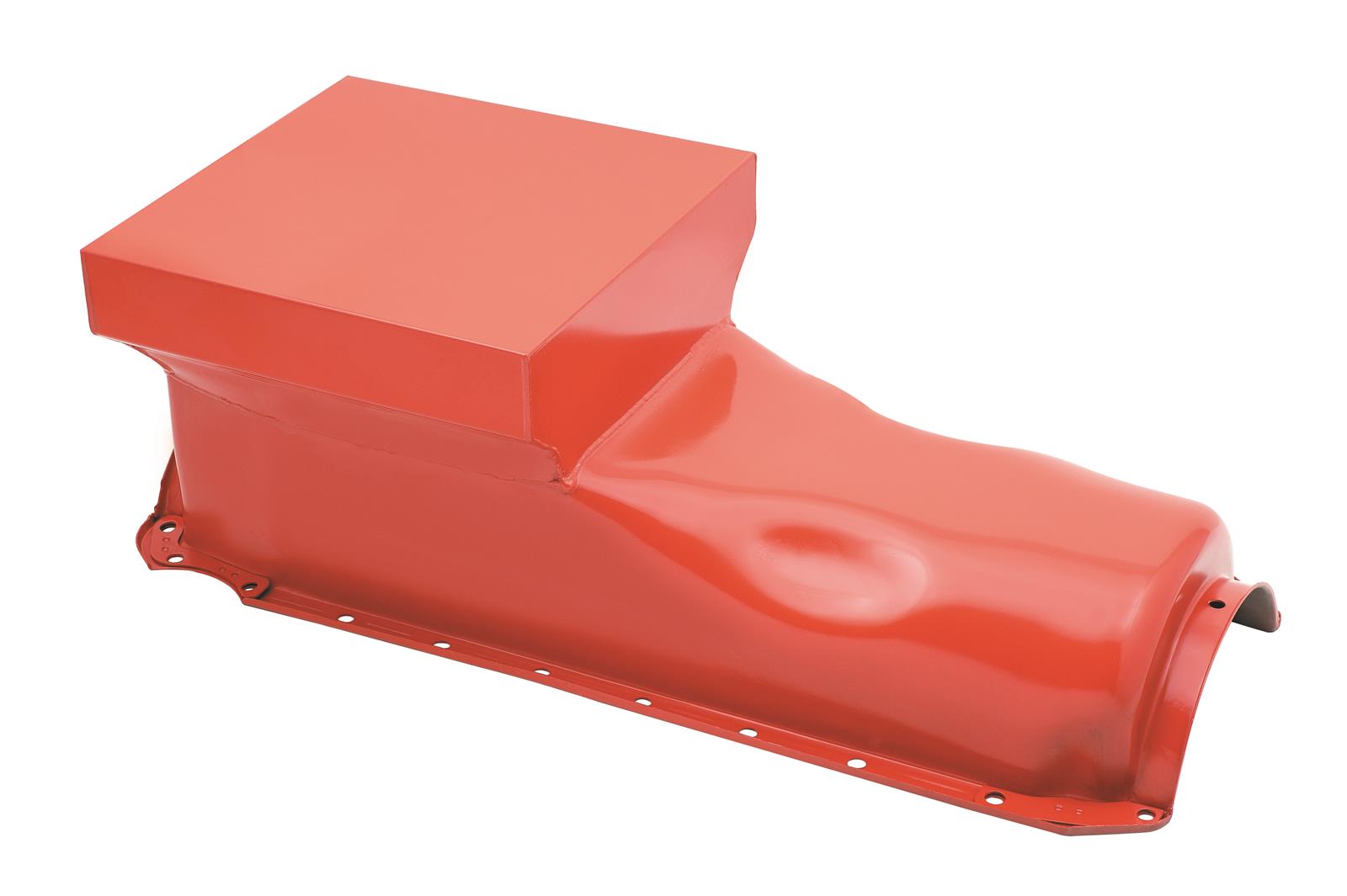 Mr. Gasket Low Profile Oil Pans 7606G Pan, Steel, Orange, 6 qt., Chevy, Big Block, Each thumbnail 2