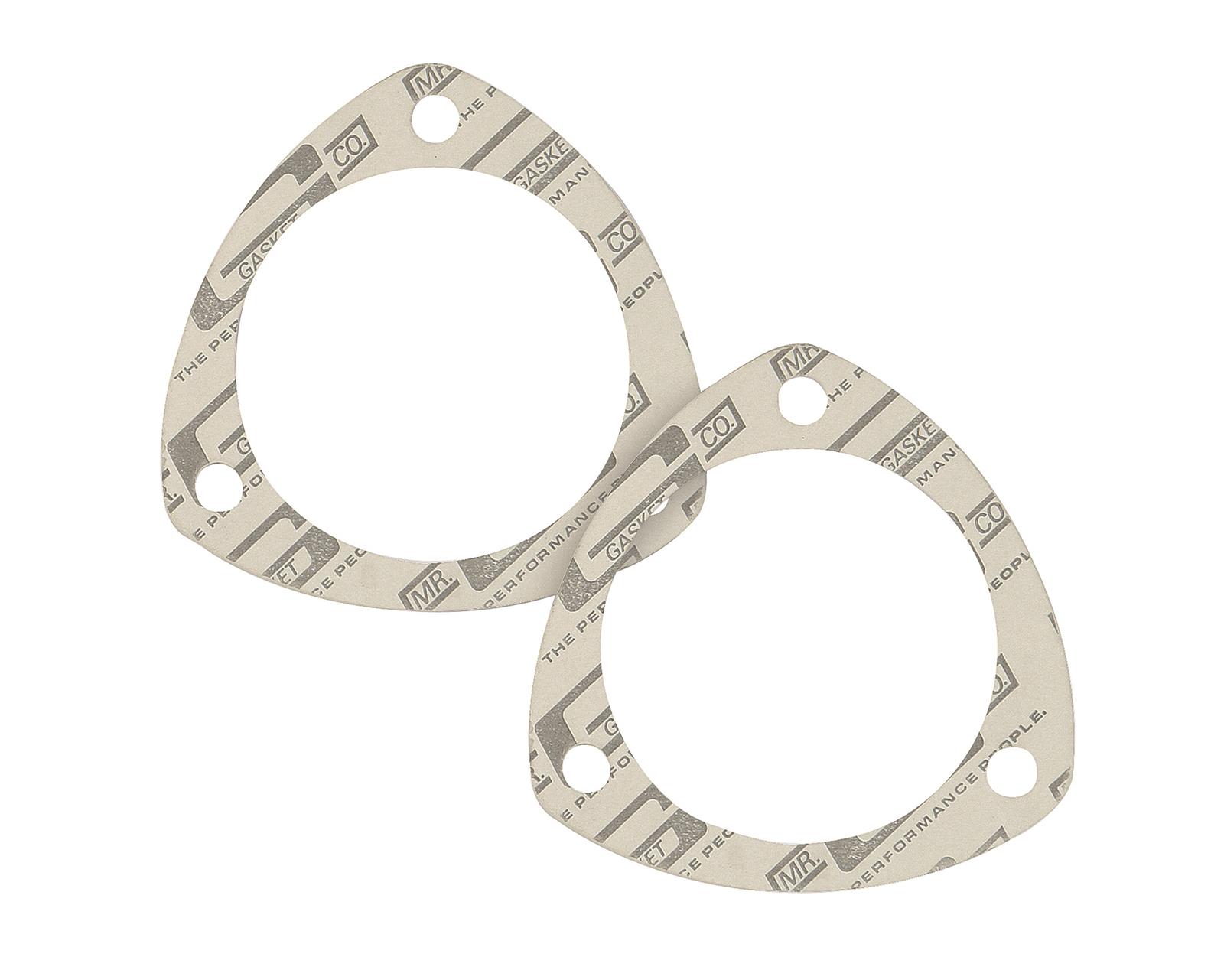 Mr. Gasket Standard Collector Gaskets 76C Gaskets, Compressed Fiber Laminate, 3-Hole, 2.5 in. Inside Diameter, Pair
