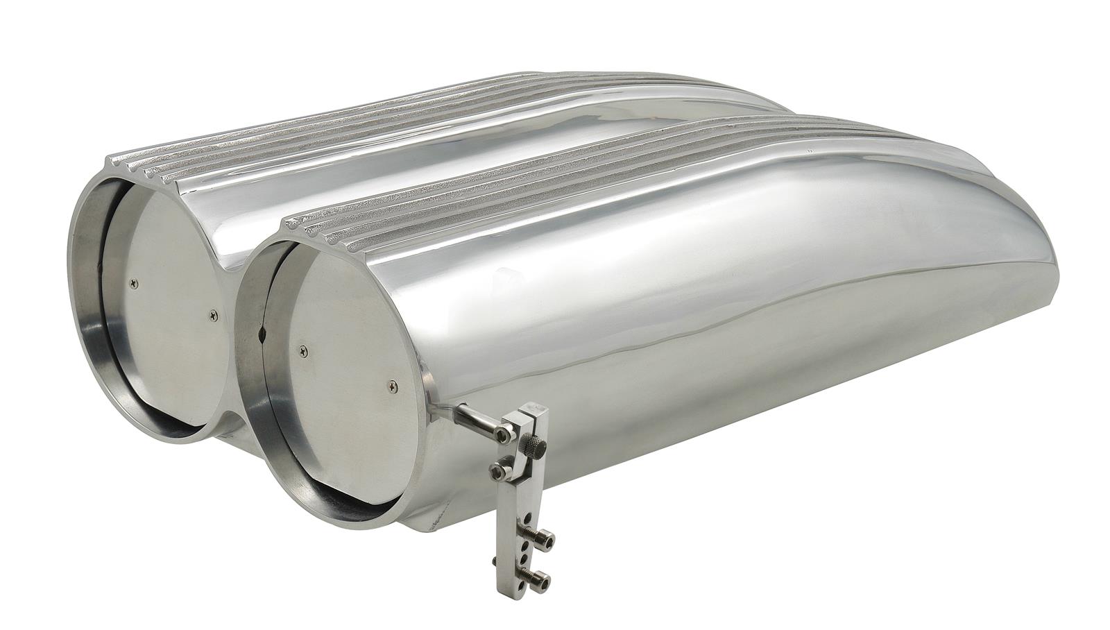 Mr. Gasket Hood Scoops 8008MRG Air Scoop, Hilborn Style, 5 1/8 in. Carburetor Mount, Aluminum, Polished, Each thumbnail 2