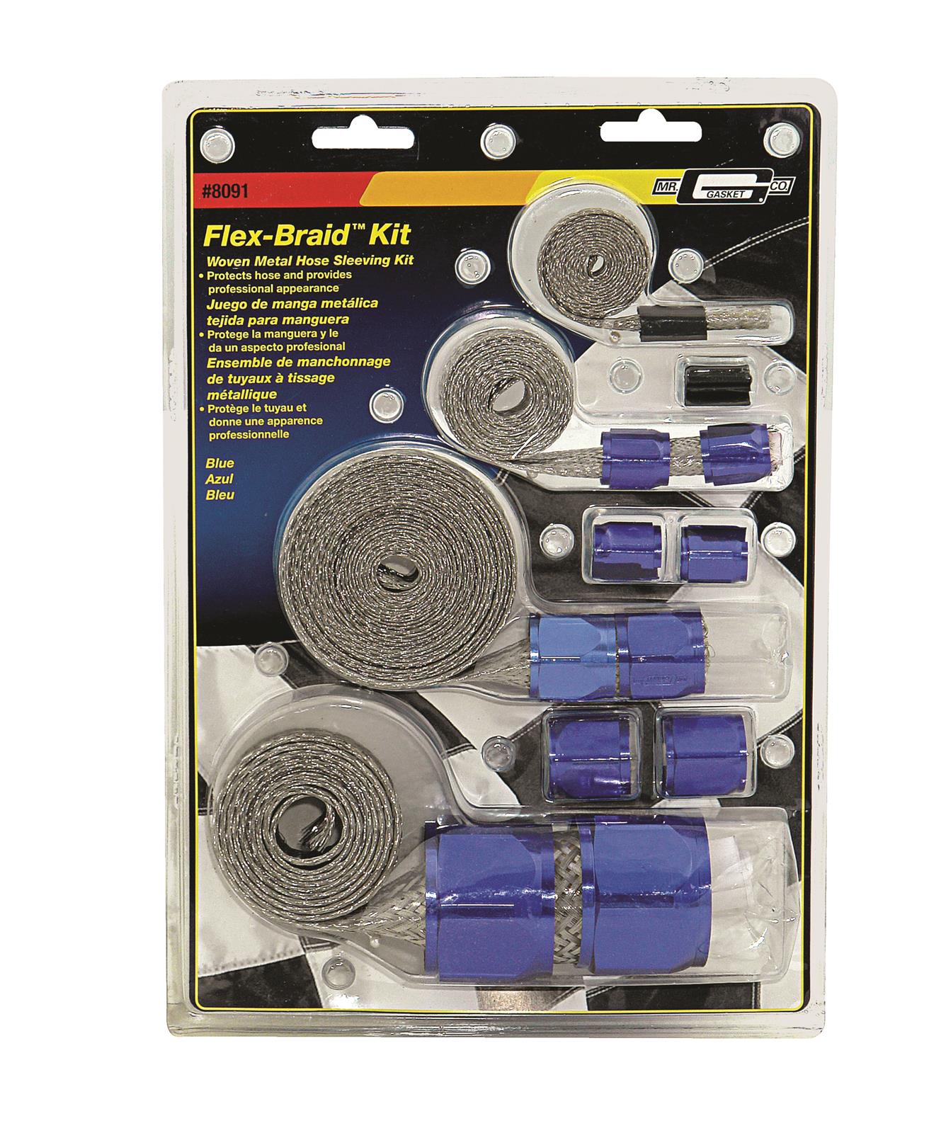 Mr. Gasket Braided Hose Sleeve Kit 8091 Mr. Gasket Braided Hose Sleeve Kit 8091