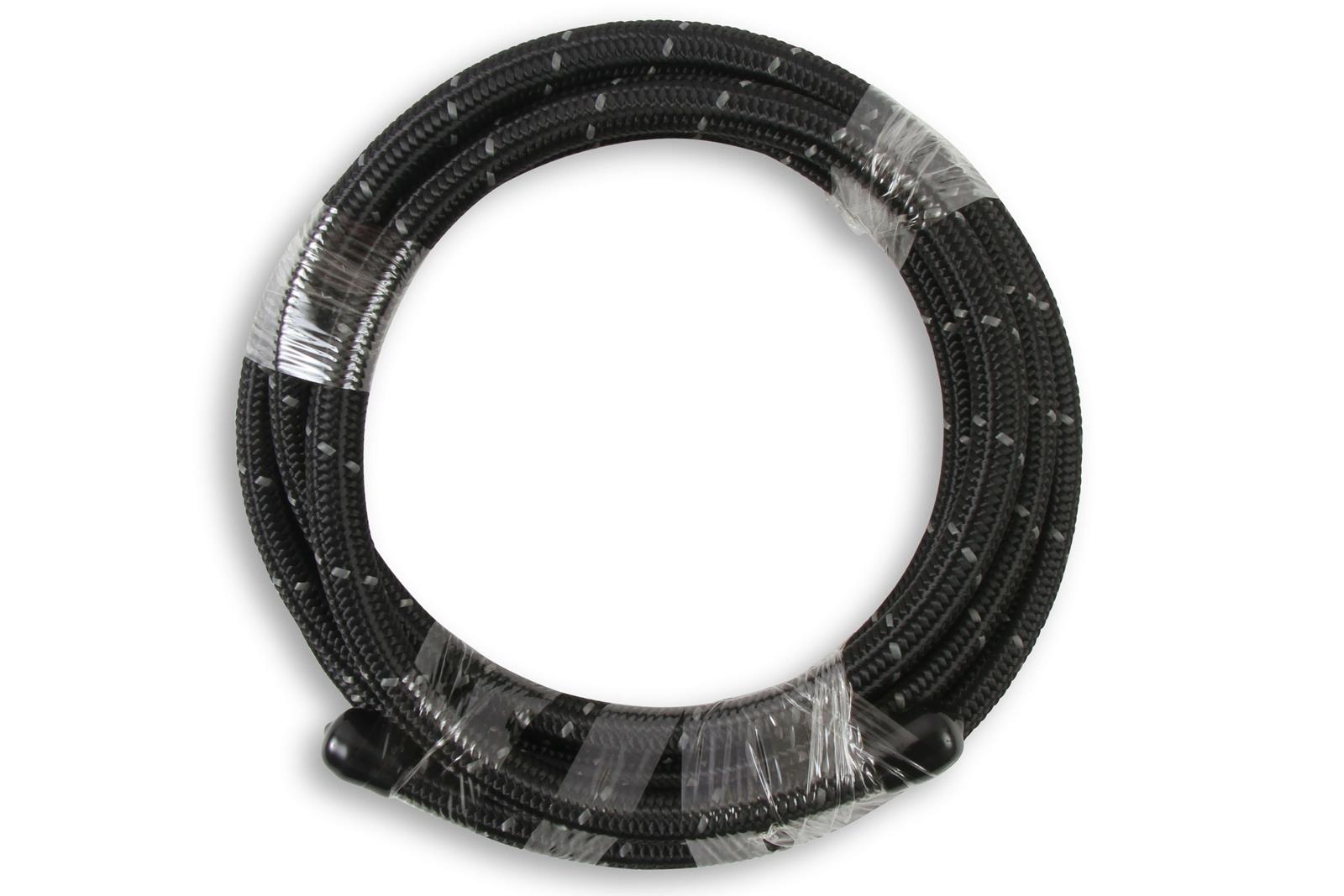 Mr. Gasket Black Nylon Braided AN Hose -6 10 ft. 841006 Hose, Size, Fluoroelastomer, Outer, Black, 0.563 in. O.D., -40 degrees F To 302 degrees F, 350 psi, 10.00 Length, Each thumbnail 2