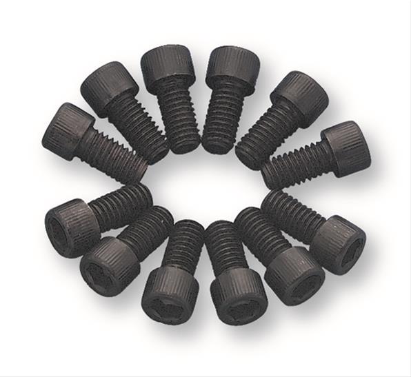Mr. Gasket Header Bolts 916 Fasteners, Bolts, Allen Head, Steel, Black Oxide, Chevy, Chrysler, Pontiac, Set of 12 thumbnail 2
