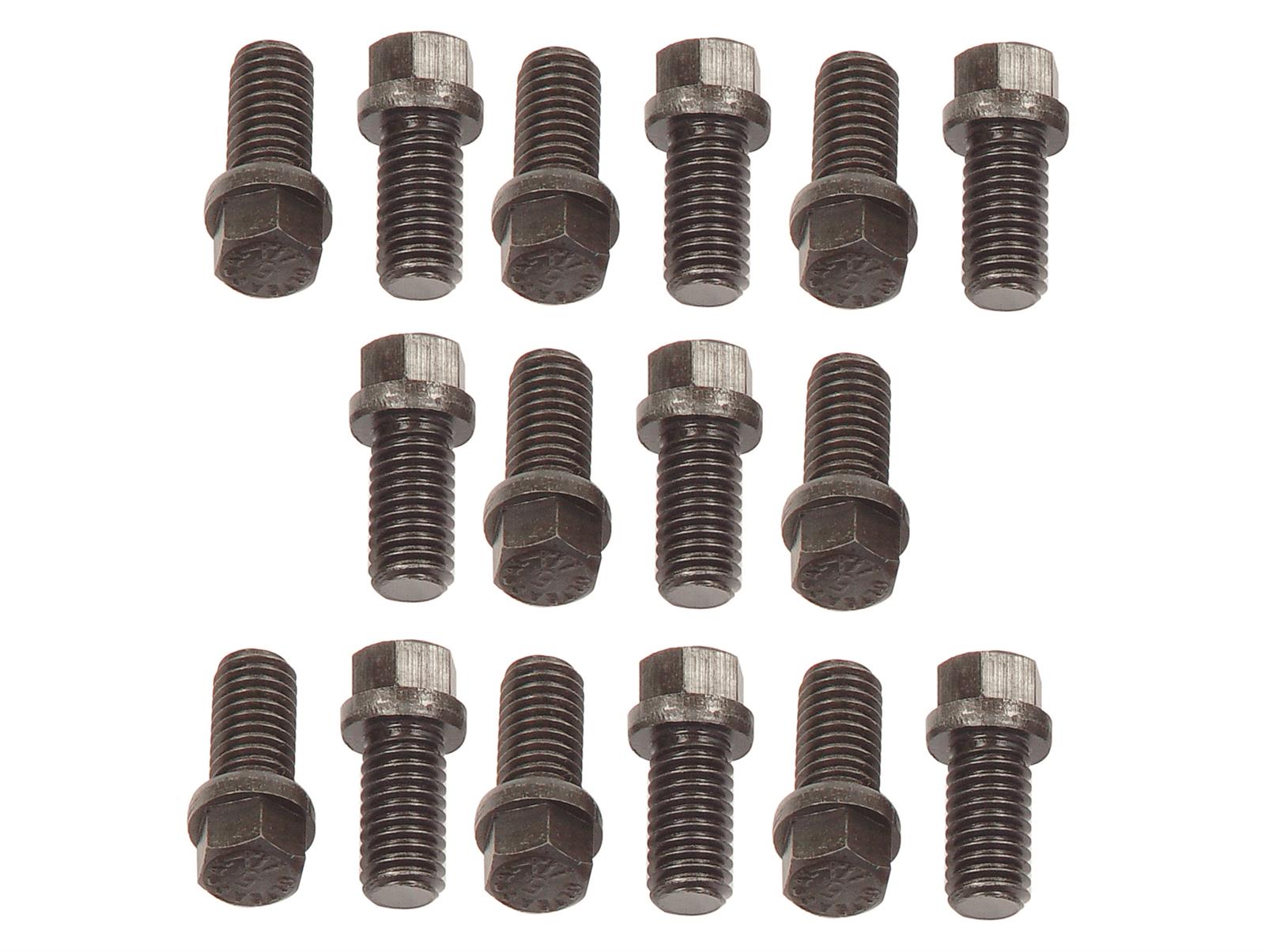 Mr. Gasket Header Bolts 919G Bolts; Hex Head; 0.375 in.-16 x 0.75 in.; 16 pc.