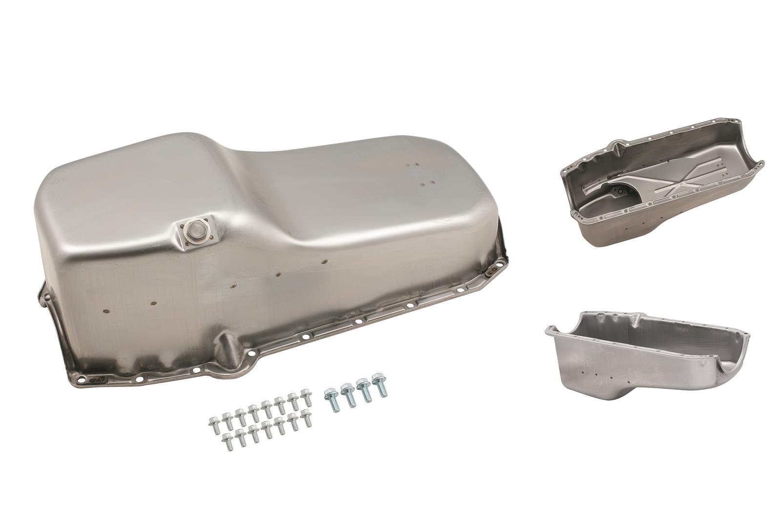 Mr. Gasket Oil Pans 9425 Pan, Steel, Natural, 4 qt., Chevy, Small Block, Each