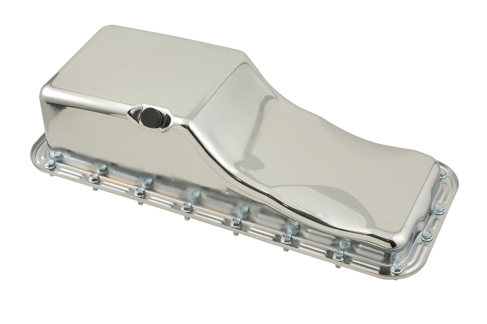 Mr. Gasket Chrome Plated Oil Pans 9432 Pan, Steel, Plated, 5 qt., Ford, Big Block FE, Each