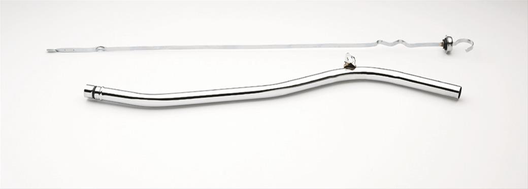 Mr. Gasket Chrome Plated Transmission Dipsticks 9690 Pan Tube/Dipstick; Automatic Dipstick With Tube; Plated; Incl. O-Ring; Alumin