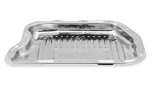 Mr. Gasket Automatic Transmission Oil Pans 9745CMRG Pan, Stock Capacity, Steel, Chrome, Finned, Chrysler, Torqueflite 727, Each thumbnail 5