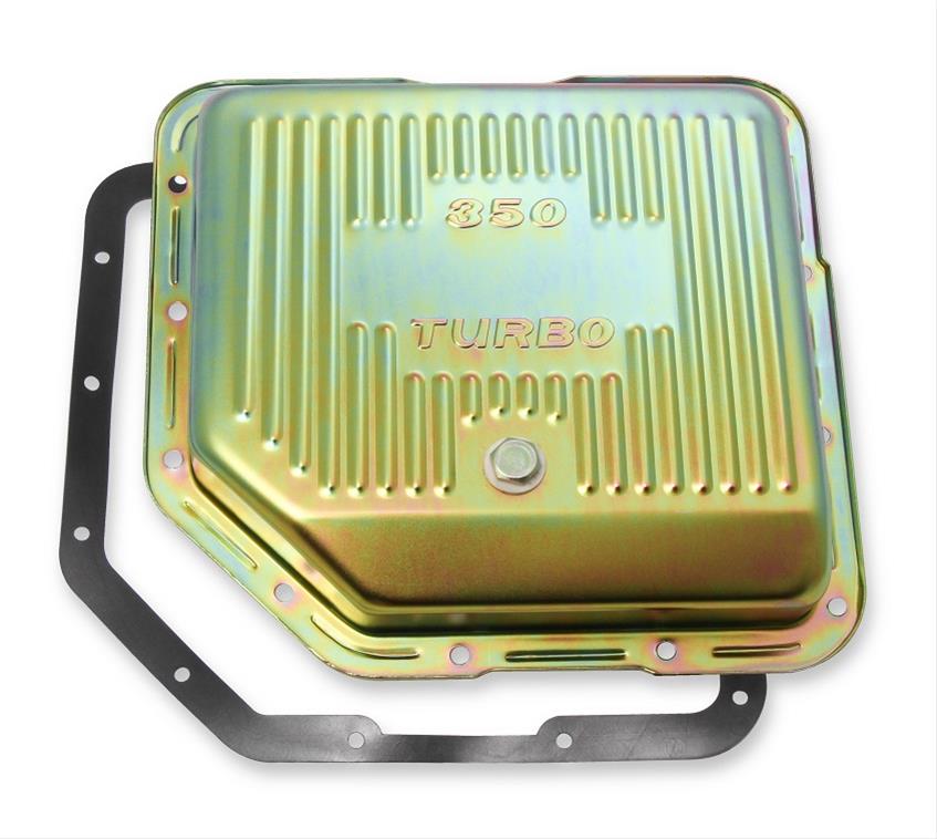 Mr. Gasket Automatic Transmission Oil Pans 9765ZMRG Pan, Stock, Steel, Zinc Coated, GM TH350, Each