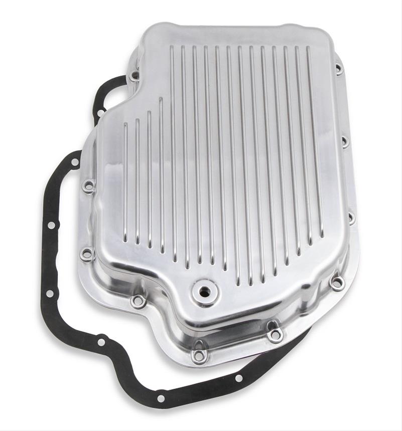 Mr. Gasket Automatic Transmission Oil Pans 9796PMRG Pan, Stock, Aluminum, Polished, TH400, Buick, Chevrolet, Oldsmobile, Pontiac, Each