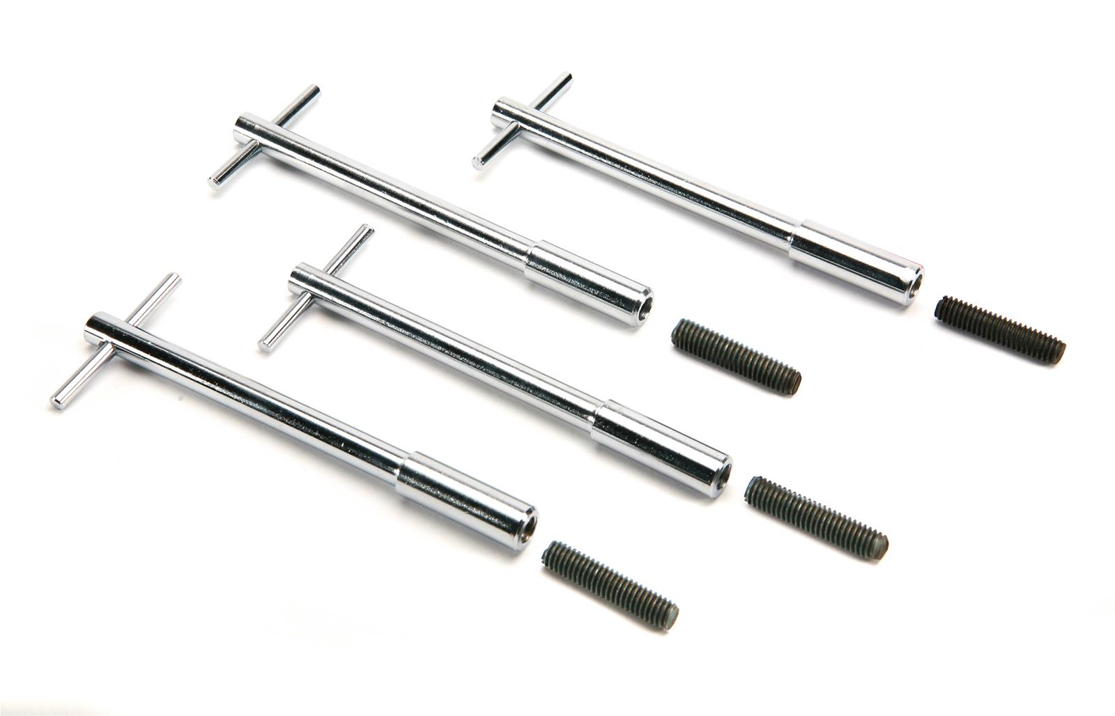 Mr. Gasket Chrome Valve Cover Wing Bolts 9823 Bolt/Stud, T-Bar Bolts, L-5.125 in., Set of 4