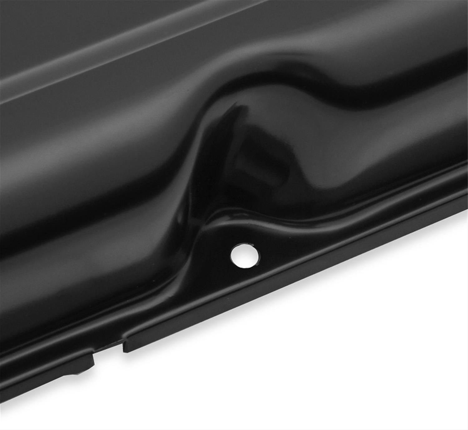 Mr. Gasket Valve Covers 9830BMRG Covers, Steel, Black, Plain, AMC, Pair
