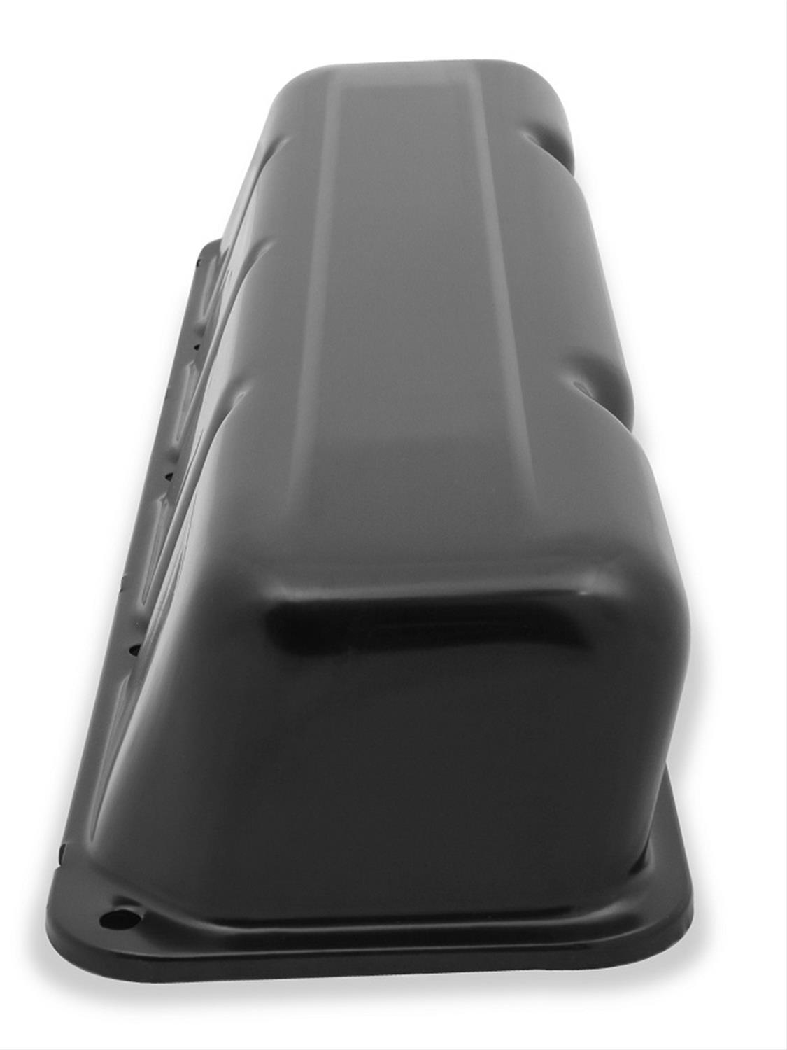 Mr. Gasket Valve Covers 9830BMRG Covers, Steel, Black, Plain, AMC, Pair thumbnail 6