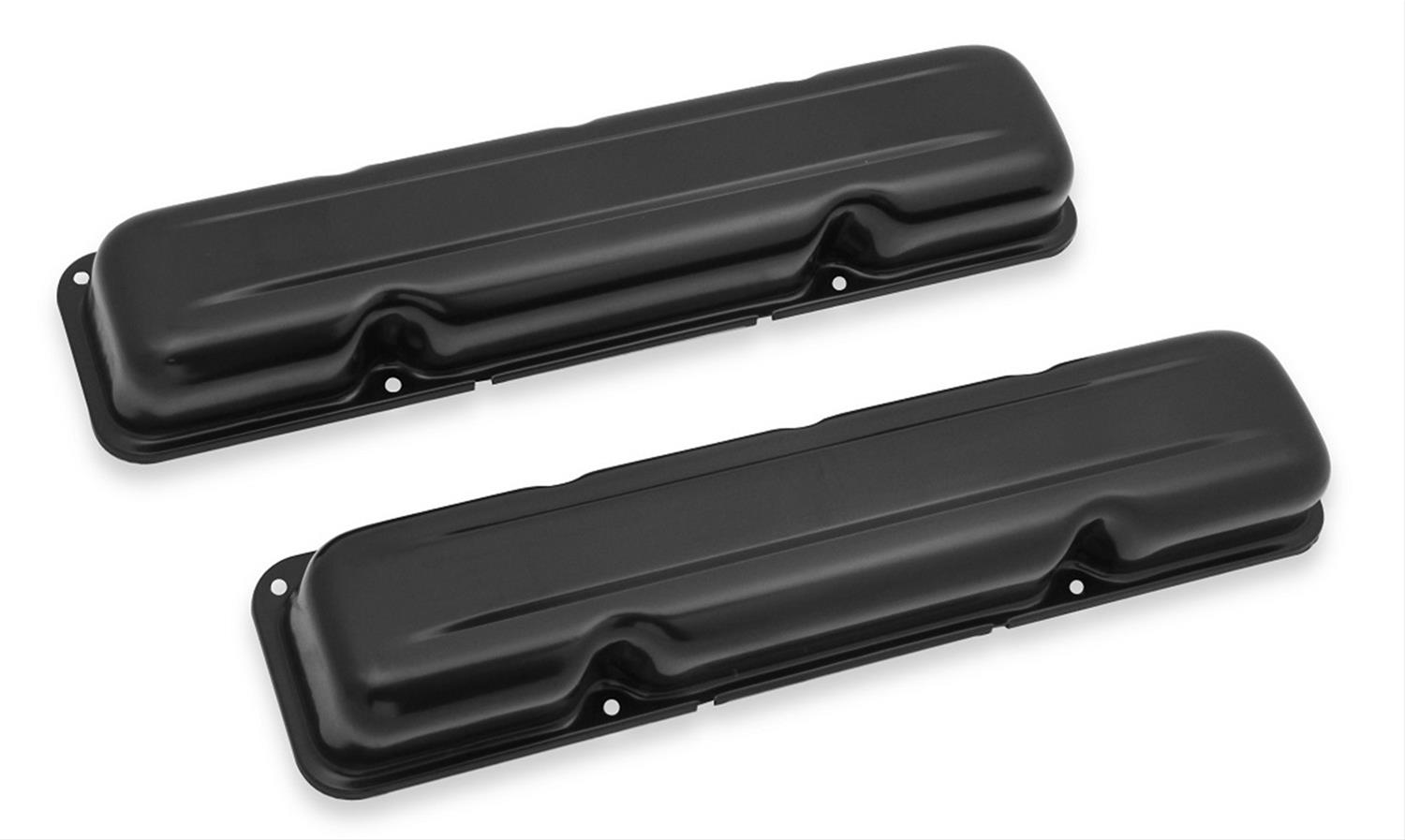 Mr. Gasket Valve Covers 9830BMRG Covers, Steel, Black, Plain, AMC, Pair thumbnail 3