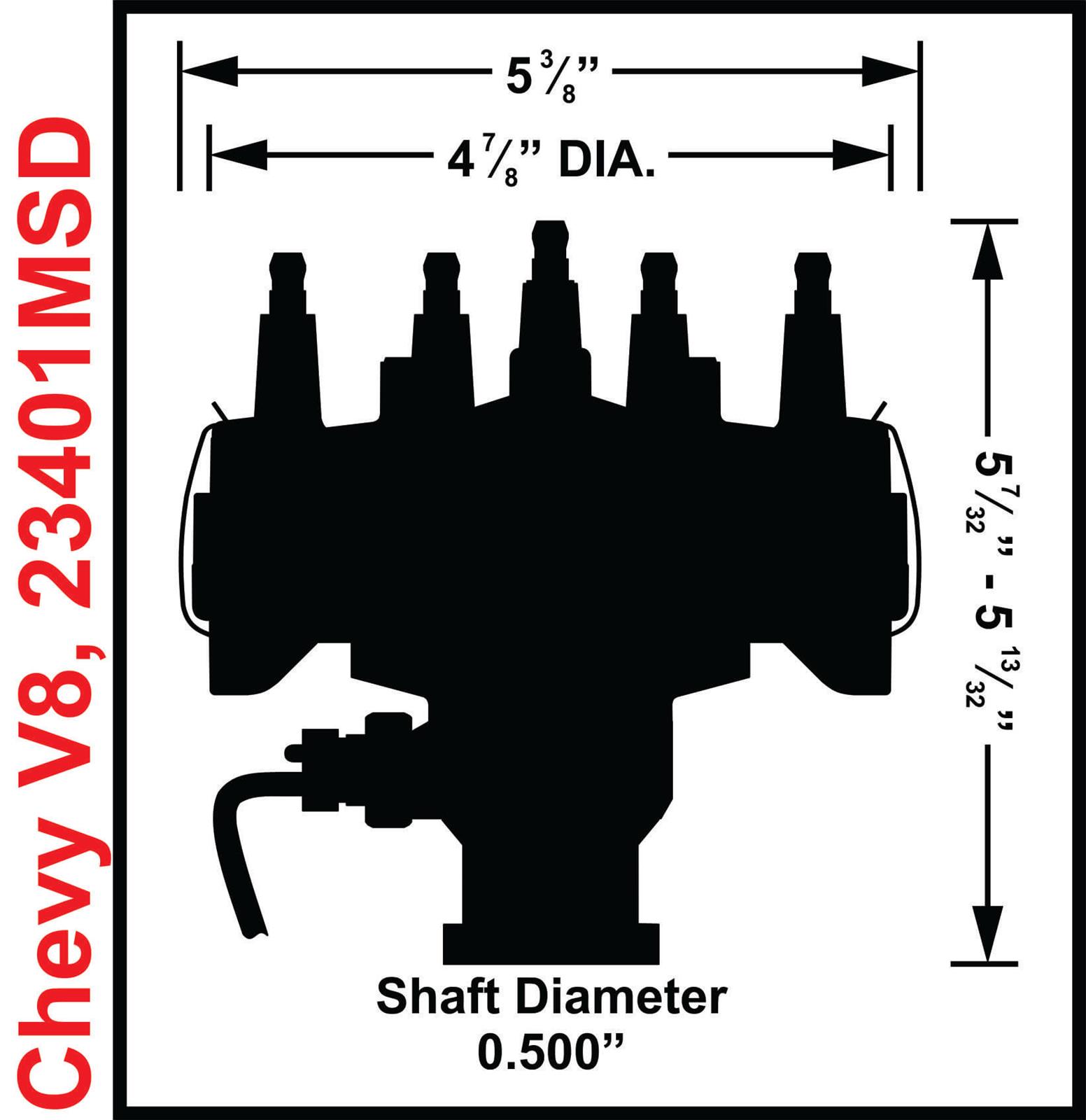 MSD Pro-Billet Cam Sync Crank Trigger Distributors 23401MSD Distributor, Trigger, Trigger, Adjustable Sync, Chevy, Big/Small Block, Each thumbnail 5