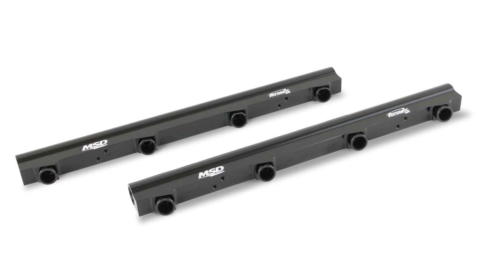 MSD Atomic EFI Billet Fuel Rails 2722 Rails, EFI, Aluminum, Black Anodized, for use with LS7 AirForce Manifold, Kit thumbnail 6