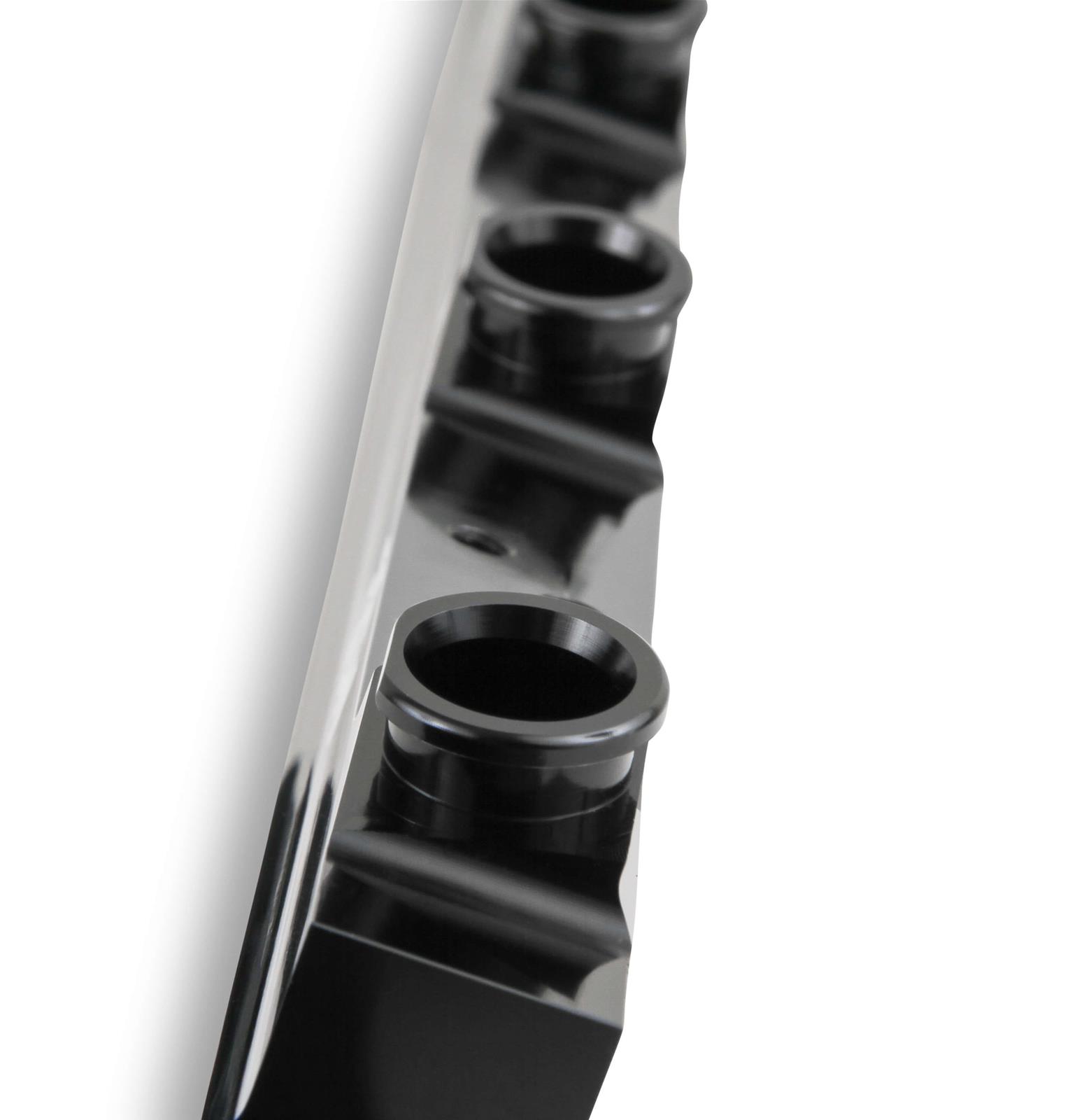 MSD Atomic EFI Billet Fuel Rails 2721 Rails, EFI, Aluminum, Black Anodized, Plumbing Kit, for use with LS1/2/6 AirForce Manifold, Kit thumbnail 6