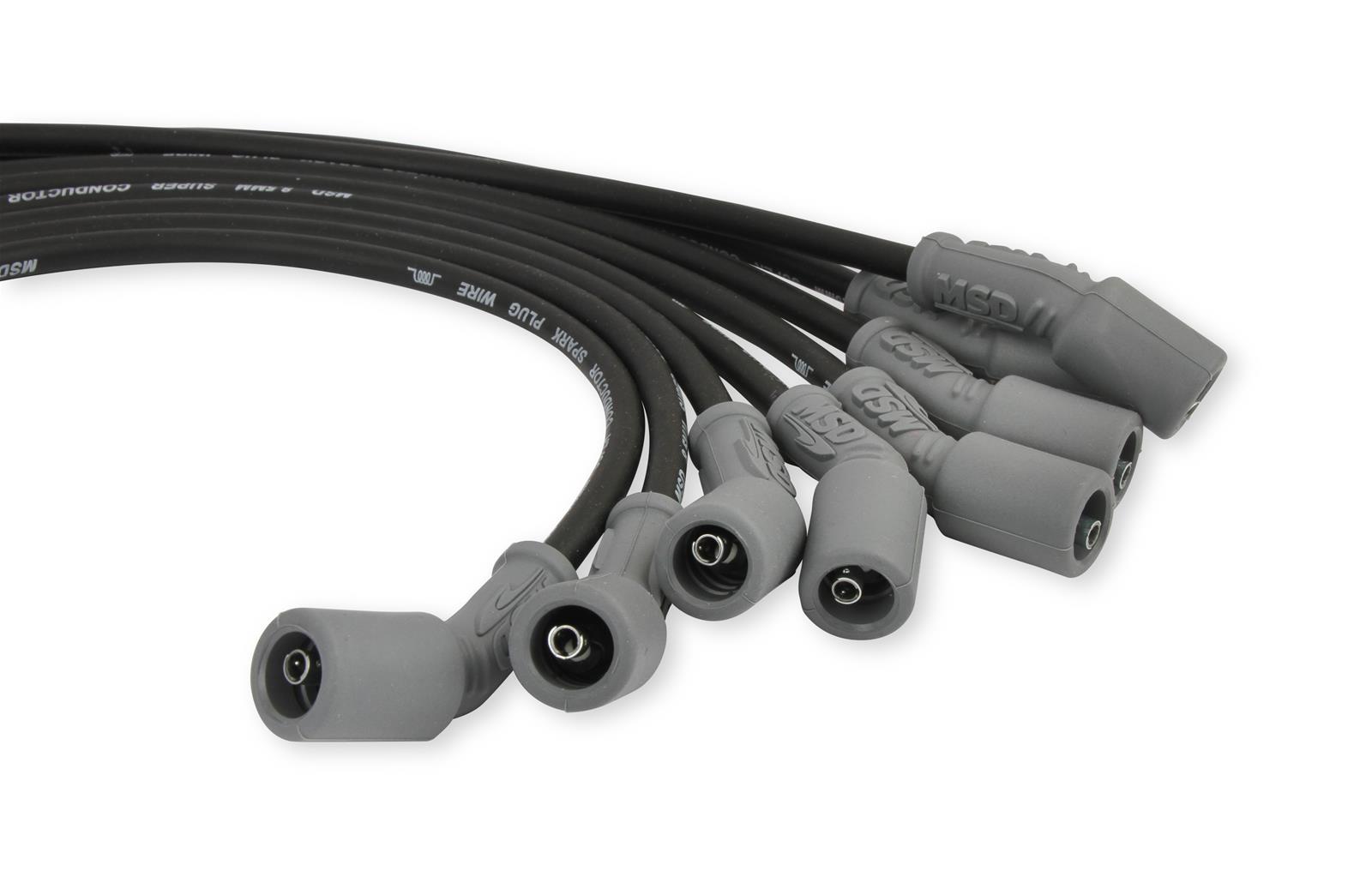 MSD 8.5mm Super Conductor Spark Plug Wire Sets 31633 Wires, Conductor, Spiral Core, 8.5mm, Black, Ford, F-150/Raptor, 6.2L, Set thumbnail 6