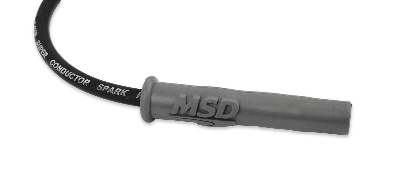 MSD 8.5mm Super Conductor Spark Plug Wire Sets 31633 Wires, Conductor, Spiral Core, 8.5mm, Black, Ford, F-150/Raptor, 6.2L, Set thumbnail 9