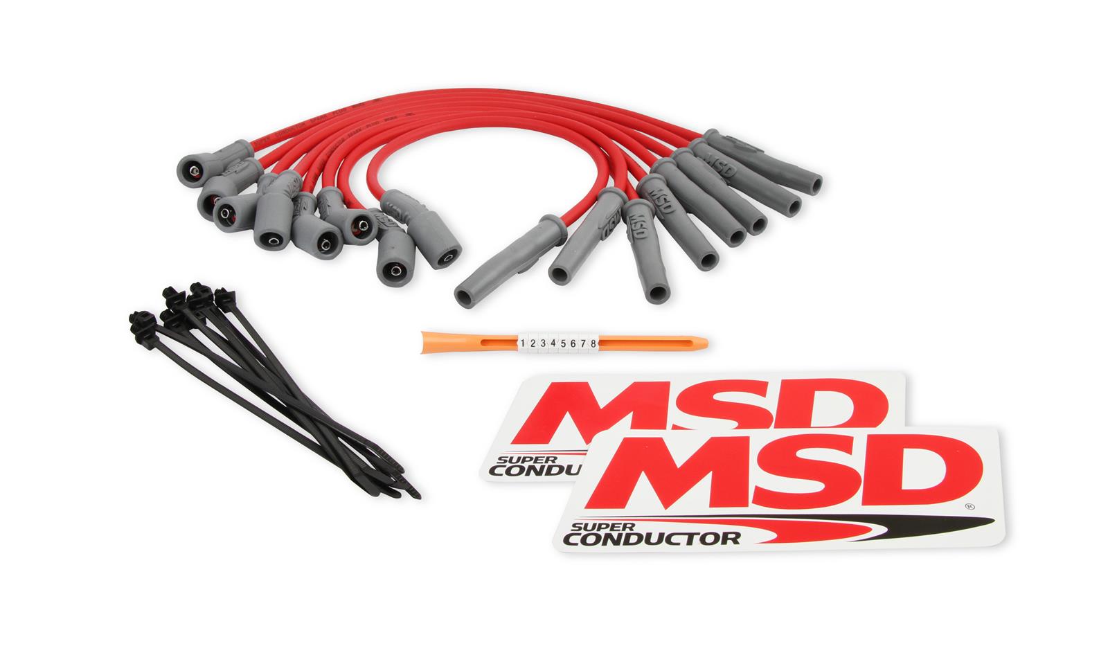 MSD Ignition 31639 MSD 8.5mm Super Conductor Spark Plug Wire Sets ...