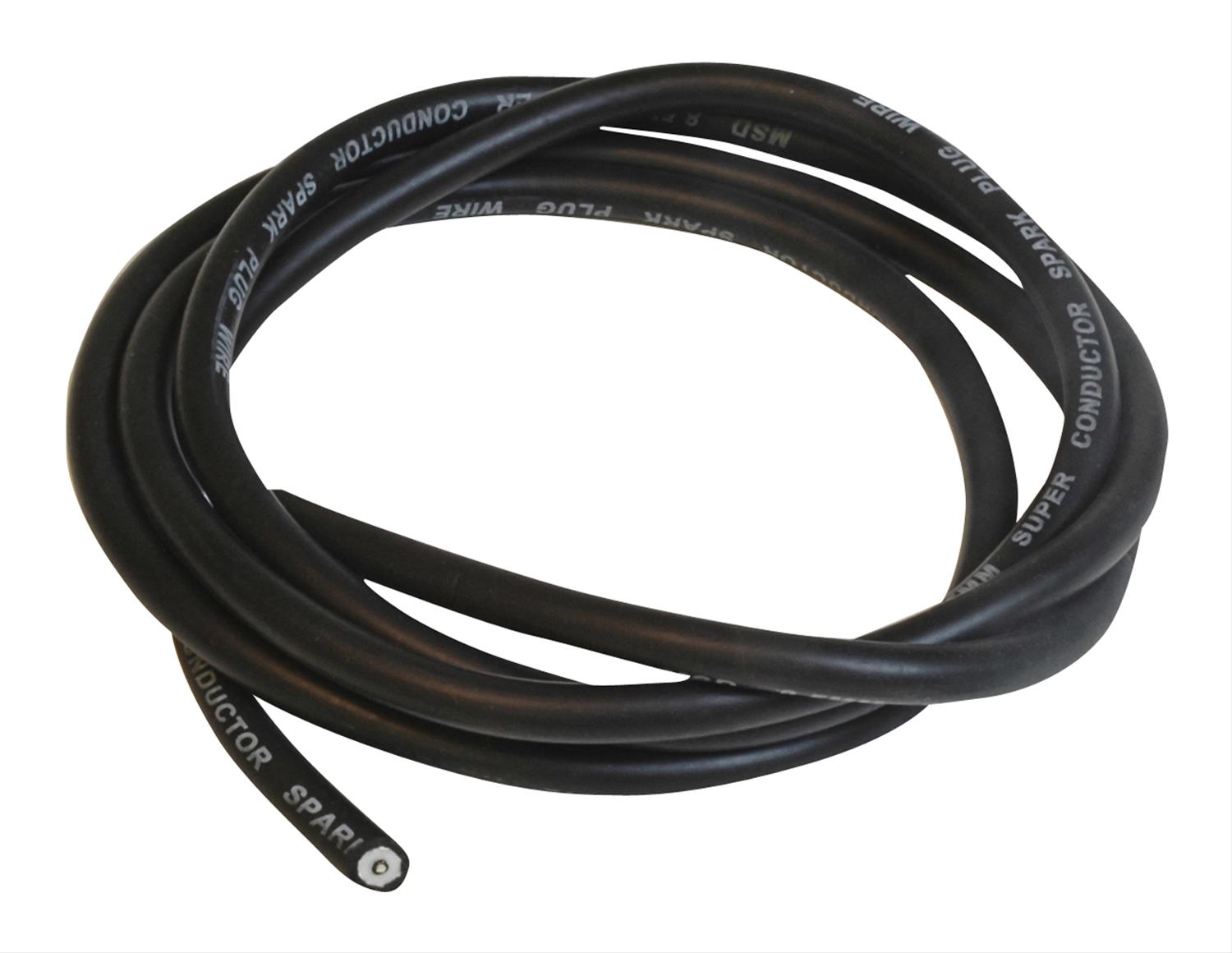 MSD Spark Plug Wire Bulk Rolls 34053 Ignition Spool, Super Conductor, 8.50mm, 300 ft. Length, Black, Each thumbnail 2