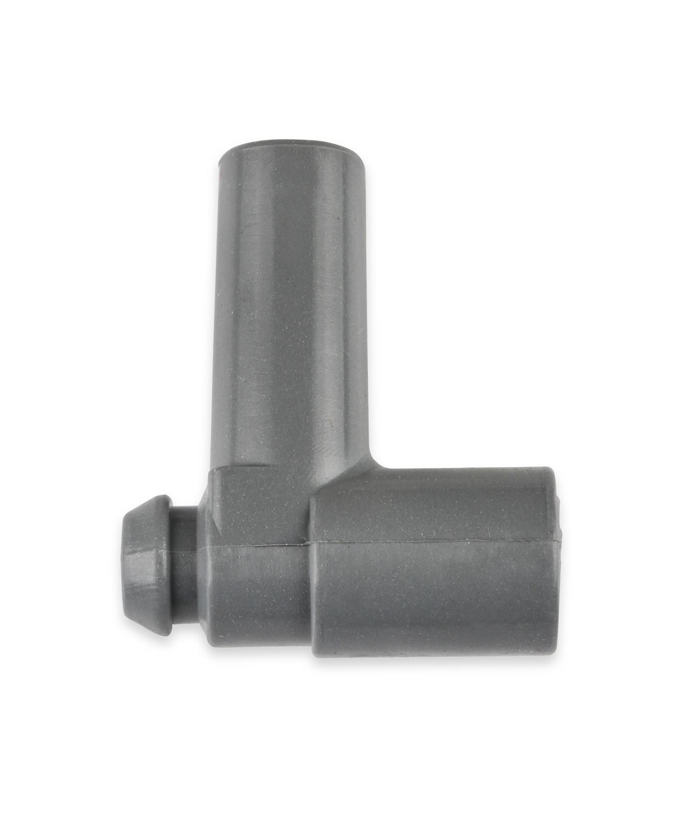 MSD Replacement Spark Plug Wire Terminals 34554 Boot, 90 Degree, Silicone, Gray, 8.5mm, GM HEI Nipple, Set of 50 thumbnail 7
