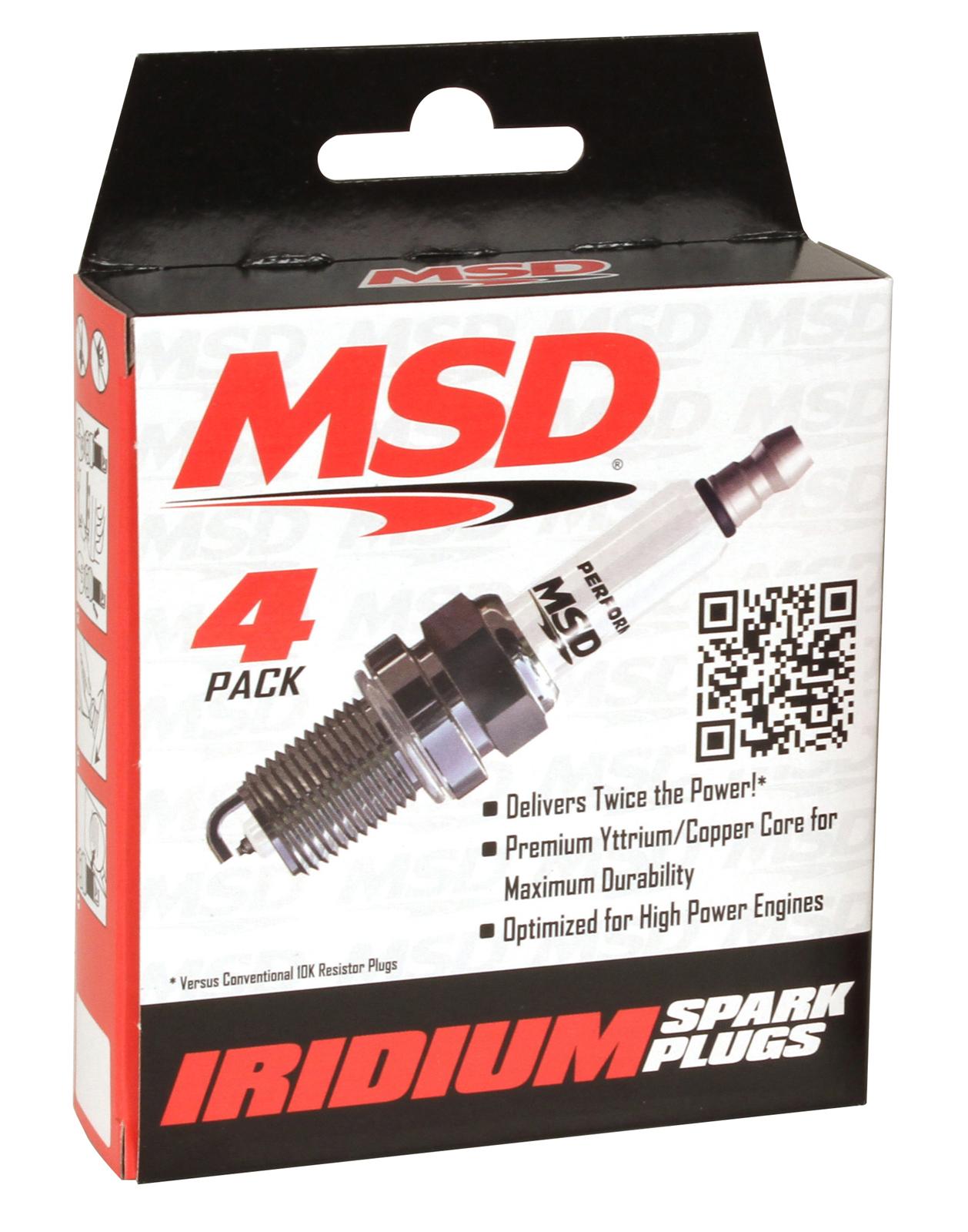MSD Ignition 37424 MSD Iridium Spark Plugs Summit Racing