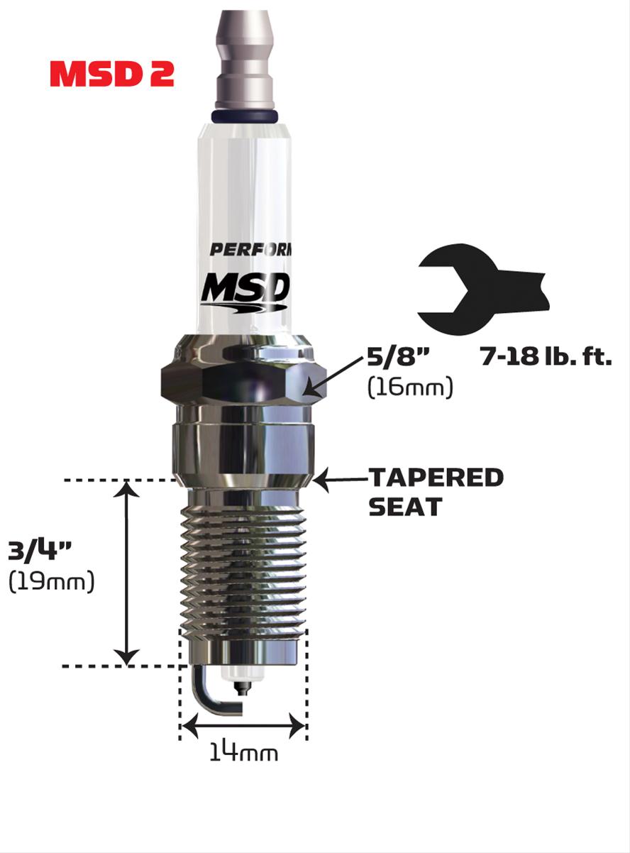 MSD Ignition 37154 MSD Iridium Spark Plugs Summit Racing