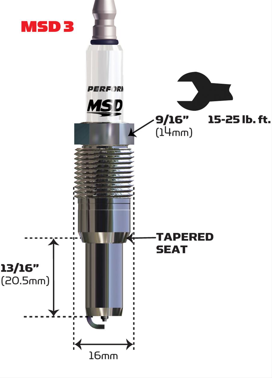 MSD Ignition 37164 MSD Iridium Spark Plugs Summit Racing
