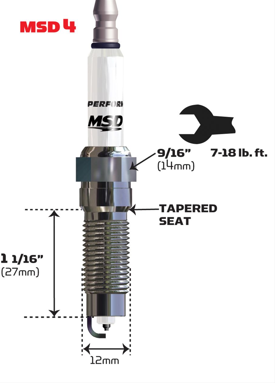 MSD Ignition 37174 MSD Iridium Spark Plugs Summit Racing