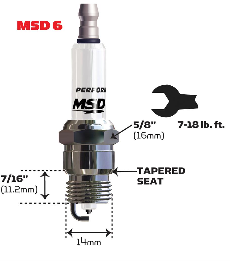MSD Ignition 37204 MSD Iridium Spark Plugs Summit Racing