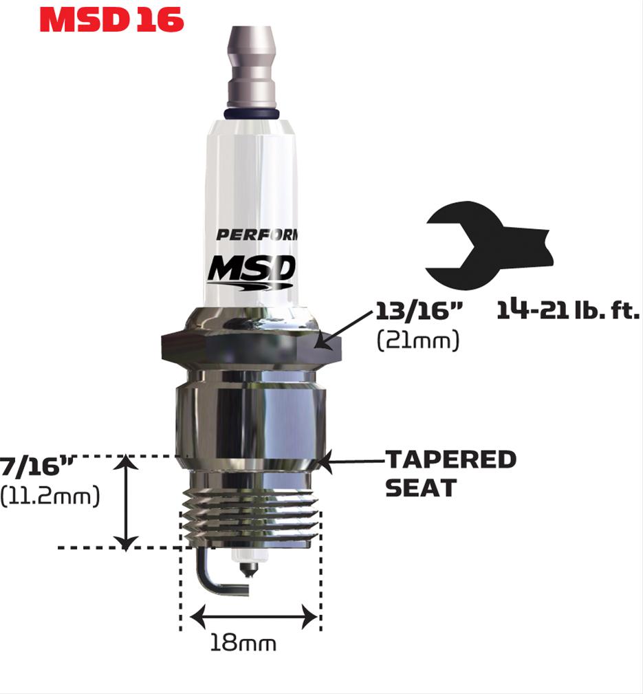 MSD Ignition 37444 MSD Iridium Spark Plugs Summit Racing