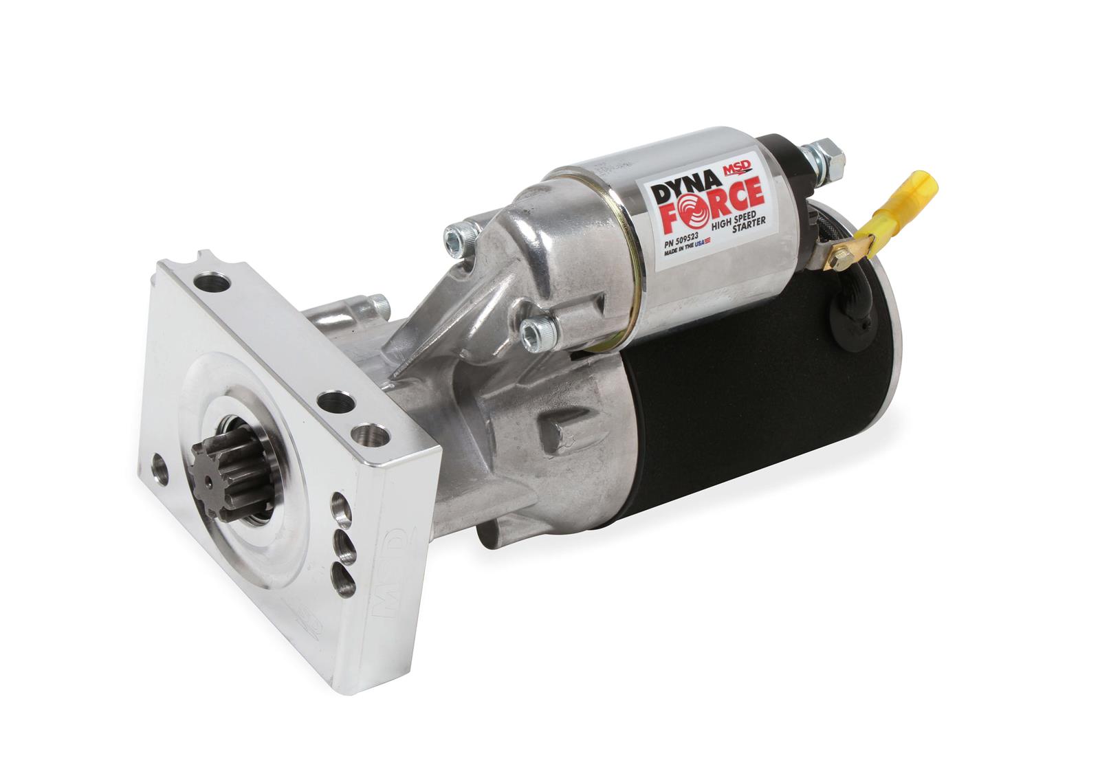 MSD DynaForce High-Speed Starters 509523 Starter, DynaForce, Mini, High Speed, Black Powdercoated, Chevy, Small Block/Big Block, Inline Bolt Pattern, Each thumbnail 2